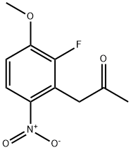 2-PROPANONE, 1-(2-FLUORO-3-METHOXY-6-NITROPHENYL)- Struktur