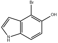 1H-Indol-5-ol, 4-broMo-,288387-15-5,结构式