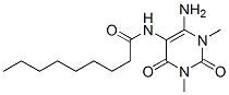 Nonanamide,  N-(6-amino-1,2,3,4-tetrahydro-1,3-dimethyl-2,4-dioxo-5-pyrimidinyl)- Structure
