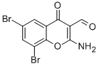 2-AMINO-6,8-DIBROMO-3-FORMYLCHROMONE Structure