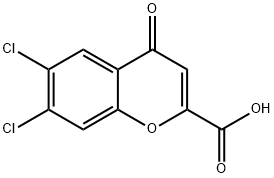 6,7-DICHLOROCHROMONE-2-CARBOXYLIC ACID Structure