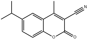 3-CYANO-6-ISOPROPYL-4-METHYLCOUMARIN Structure