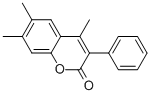 3-PHENYL-4,6,7-TRIMETHYLCOUMARIN Struktur