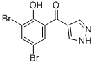 4-(3,5-DIBROMO-2-HYDROXYBENZOYL)PYRAZOLE Structure