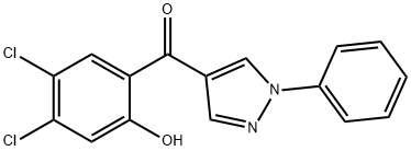 4-(4,5-DICHLORO-2-HYDROXYBENZOYL)-1-PHENYLPYRAZOLE Structure