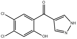 4-(4,5-DICHLORO-2-HYDROXYBENZOYL)PYRAZOLE Structure