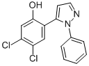 5-(4,5-DICHLORO-2-HYDROXYPHENYL)-1-PHENYLPYRAZOLE 化学構造式