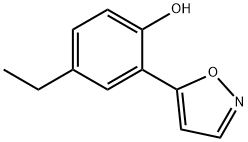 4-ETHYL-2-(ISOXAZOL-5-YL)PHENOL 化学構造式