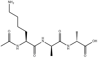 AC-LYS-D-ALA-D-ALA-OH, 28845-97-8, 结构式