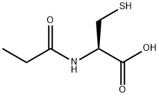 N-丙酰基-L-半胱氨酸, 2885-79-2, 结构式