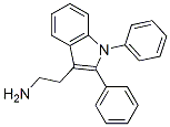 1,2-diphenyl-1H-indole-3-ethylamine Struktur