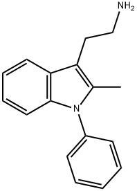 2-(2-メチル-1-フェニル-1H-インドール-3-イル)エチルアミン 化学構造式