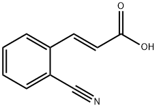 (E)-3-(2-氰基苯基)丙烯酸 结构式