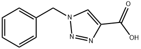 1-ベンジル-1H-1,2,3-トリアゾール-4-カルボン酸 化学構造式