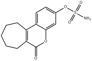 6-oxo-6,7,8,9,10,11-hexahydrocyclohepta[c][1]benzopyran-3-yl sulfaMate, 288628-05-7, 结构式