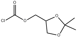 Carbonochloridic acid (2,2-dimethyl-1,3-dioxolan-4-yl)methyl ester 化学構造式