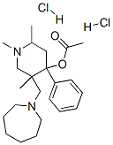 [5-(azepan-1-ylmethyl)-1,2,5-trimethyl-4-phenyl-4-piperidyl] acetate dihydrochloride,28866-28-6,结构式