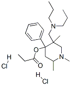 [5-[(dipropylamino)methyl]-1,2,5-trimethyl-4-phenyl-4-piperidyl] propanoate dihydrochloride|