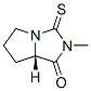 1H-Pyrrolo[1,2-c]imidazol-1-one,hexahydro-2-methyl-3-thioxo-,(7aS)-(9CI) 化学構造式