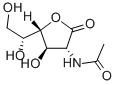 2-ACETAMIDO-2-DEOXY-D-GALACTONIC ACID1,4 -LACTONE Structure