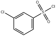 3-Chlorobenzenesulfonyl chloride Struktur