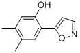 5-(4,5-DIMETHYL-2-HYDROXYPHENYL)ISOXAZOLE 化学構造式