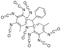 二甲基三苯基甲烷四异氰酸酯, 28886-07-9, 结构式