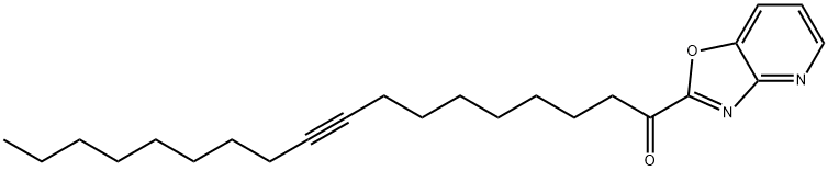 1-OXAZOLO[4,5-B]PYRIDIN-2-YL-OCTADECA-9-YN-1-ONE 结构式