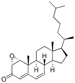 1alpha,2alpha-epoxycholesta-4,6-dien-3-one Structure