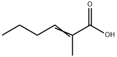 2-甲基-2-己烯酸,28897-58-7,结构式