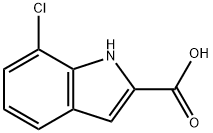 7-クロロ-1H-インドール-2-カルボン酸 化学構造式
