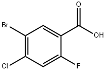5-BROMO-4-CHLORO-2-FLUOROBENZOIC ACID Structure