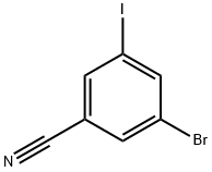 3-溴-5-碘苯腈, 289039-21-0, 结构式