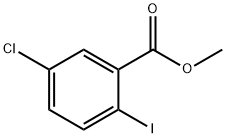 METHYL 5-CHLORO-2-IODOBENZOATE 化学構造式