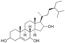 3,7,16-トリヒドロキシスチグマスタ-5-エン 化学構造式
