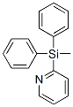 メチル(2-ピリジル)ジフェニルシラン 化学構造式