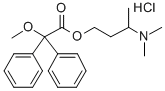 2,2-Diphenyl-2-methoxyacetic acid 3-(dimethylamino)butyl ester hydroch loride,2893-70-1,结构式