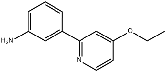 Benzenamine, 3-(4-ethoxy-2-pyridinyl)- (9CI)|