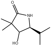 2-Pyrrolidinone,4-hydroxy-3,3-dimethyl-5-(1-methylethyl)-,(5S)-(9CI) 结构式
