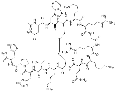 アセチル-アミロイドΒ/A4タンパク前駆体770 (96-110) (環化物) 化学構造式