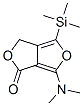 1H,3H-Furo[3,4-c]furan-1-one,  6-(dimethylamino)-4-(trimethylsilyl)- Structure