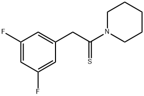 2-(3,5-二氟苯基)-1-(哌啶-1-基)乙烷-1-硫酮,289677-12-9,结构式