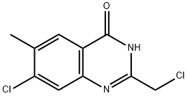 7-氯-2-(氯甲基)-6-甲基喹唑啉-4(3H) - 酮 结构式