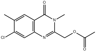 (7-chloro-3,6-diMethyl-4-oxo-3,4-dihydroquinazolin-2-yl)Methyl acetate Structure