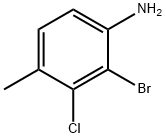 2-BROMO-3-CHLORO-4-METHYLBENZENAMINE Structure