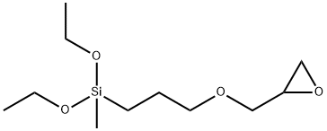 3-缩水甘油醚氧基丙基甲基二乙氧基硅烷,2897-60-1,结构式