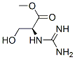 L-Serine, N-(aminoiminomethyl)-, methyl ester (9CI) 结构式