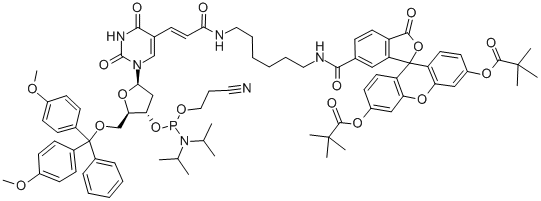 6-FAM-DT 亚磷酰胺,289712-99-8,结构式