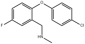1-[2-(4-CHLOROPHENOXY)-5-FLUOROPHENYL]-N-METHYLMETHYLAMINE