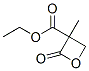 3-Oxetanecarboxylicacid,3-methyl-2-oxo-,ethylester(9CI) 化学構造式
